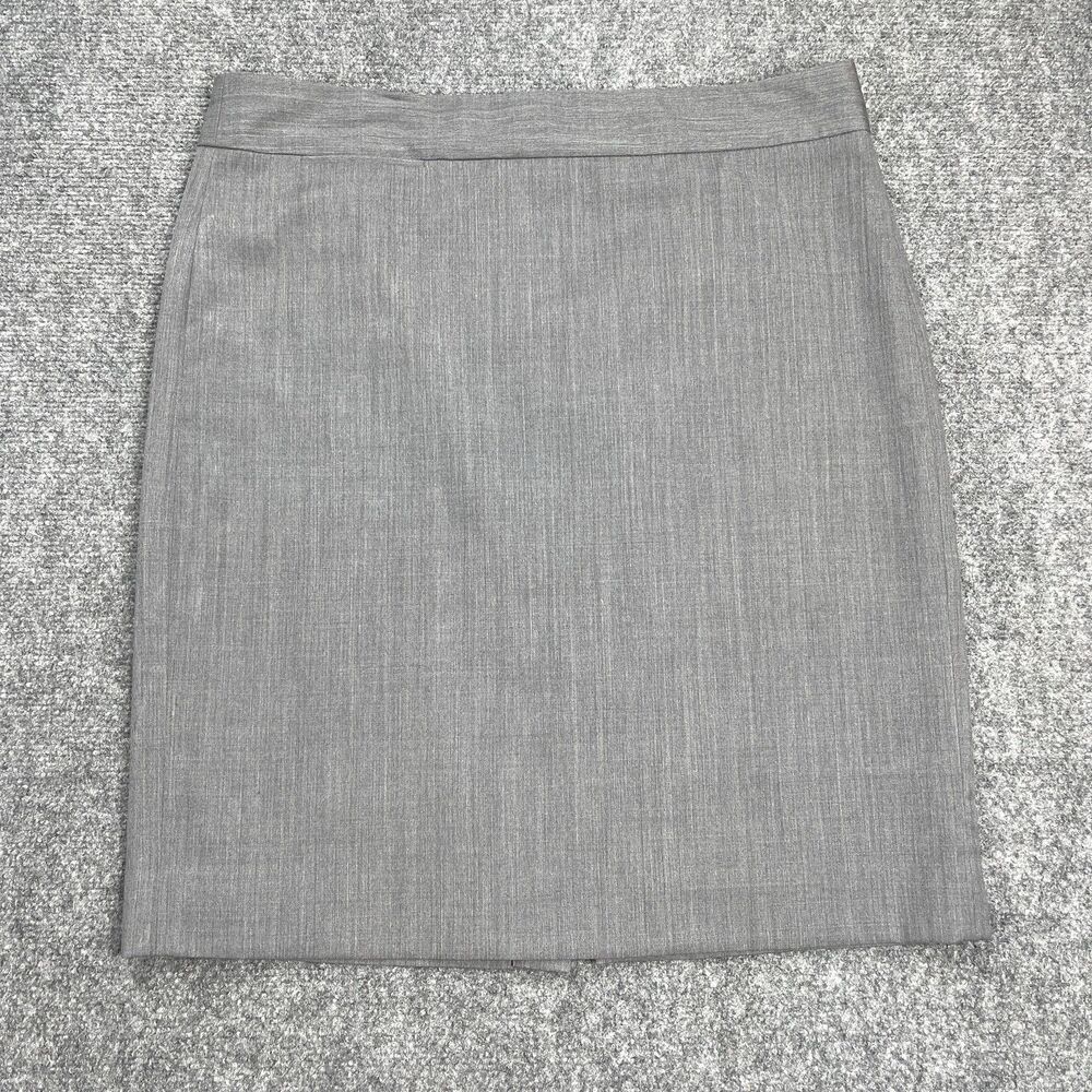 J Crew Wool Blend Pencil Skirt Womens 12 Knee Length Rear Zip Coin Pocket Lined